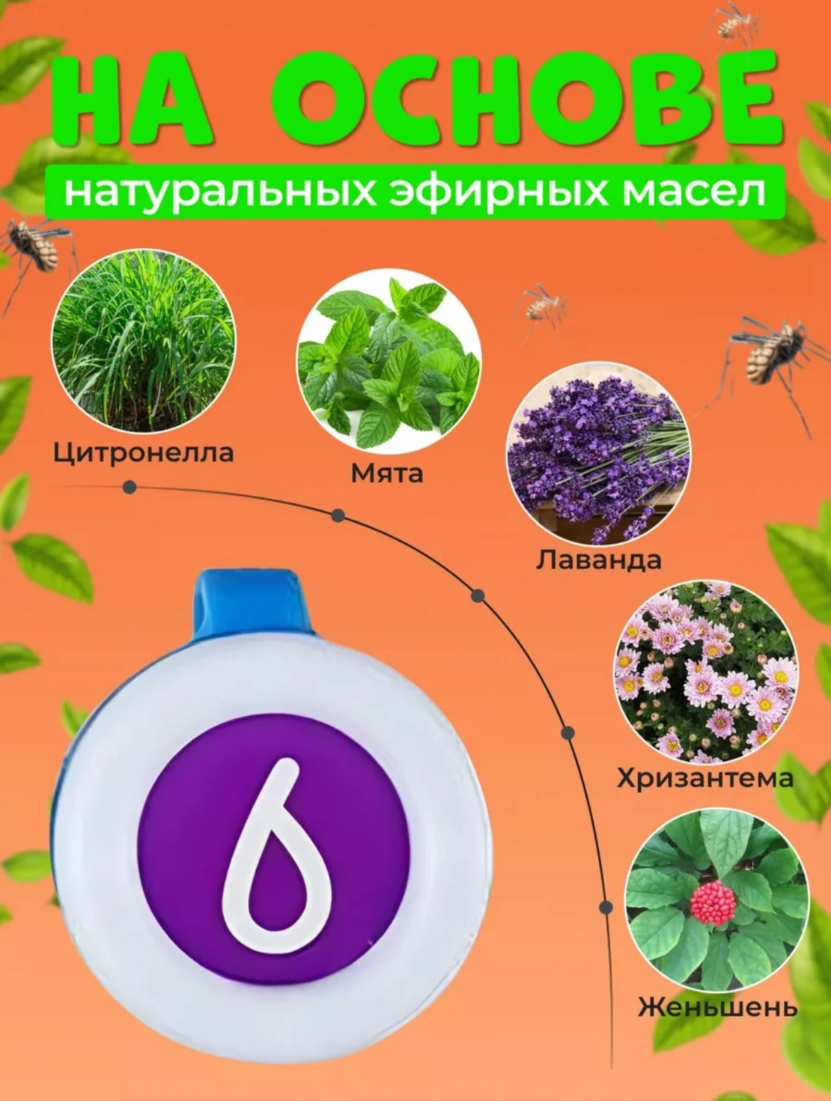 Клипса от комаров и мошек