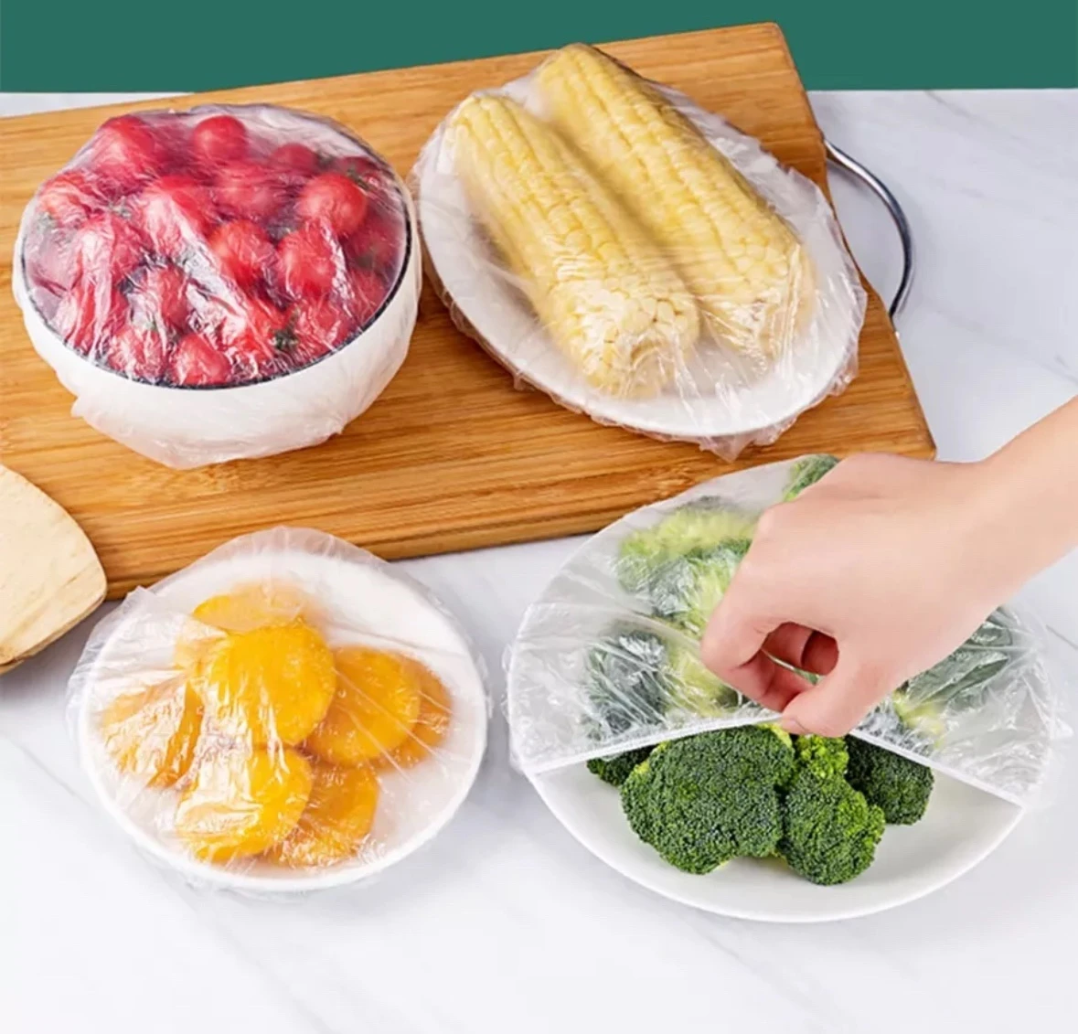 Пакет крышка на тарелку на резинке для хранения продуктов