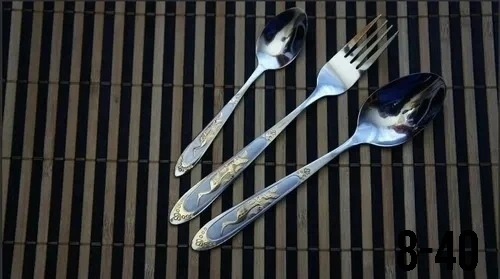 Набор ложек столовых с рисунком Аист Ложки 6 штук в наборе