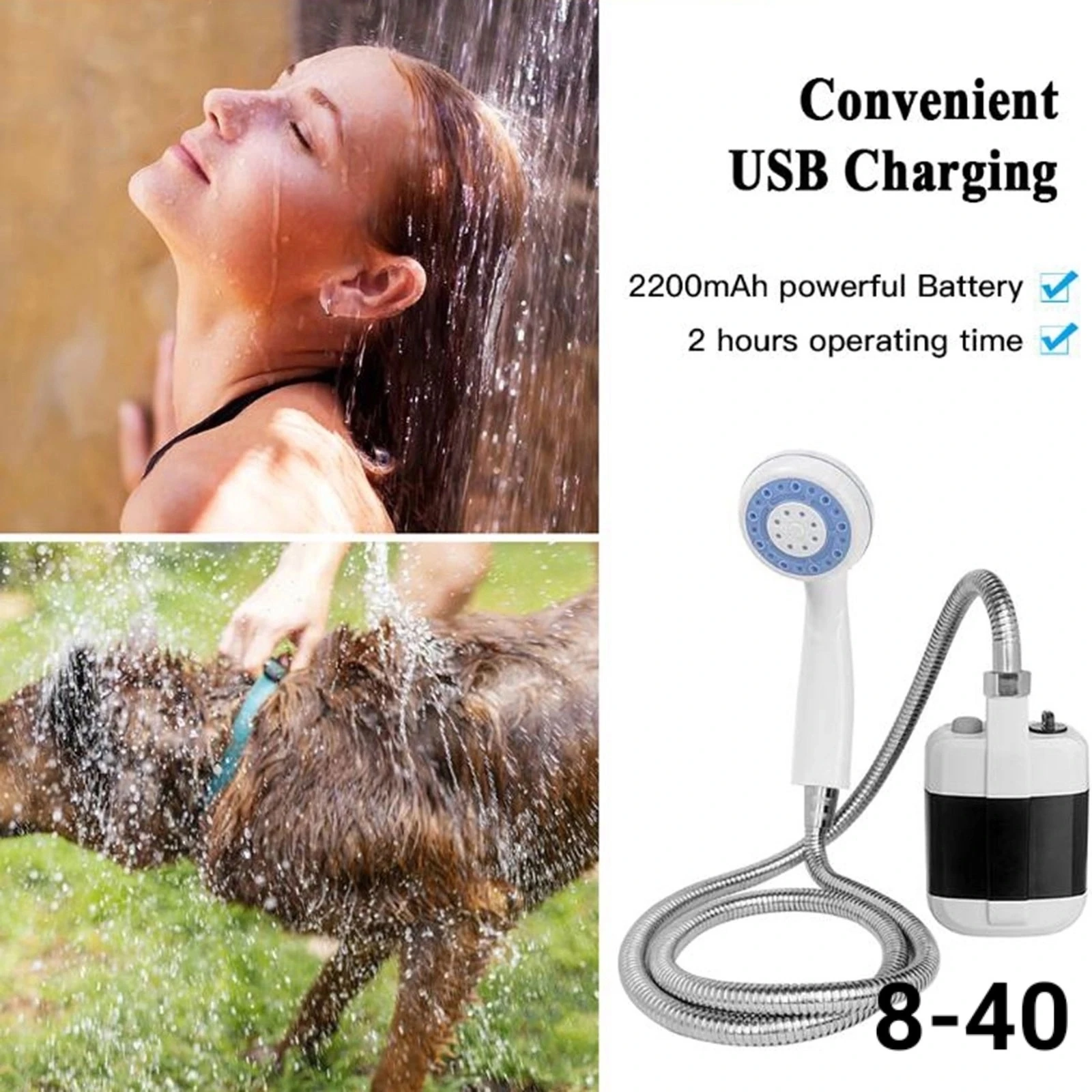 Походный переносной душ Portable Outdoor Shower