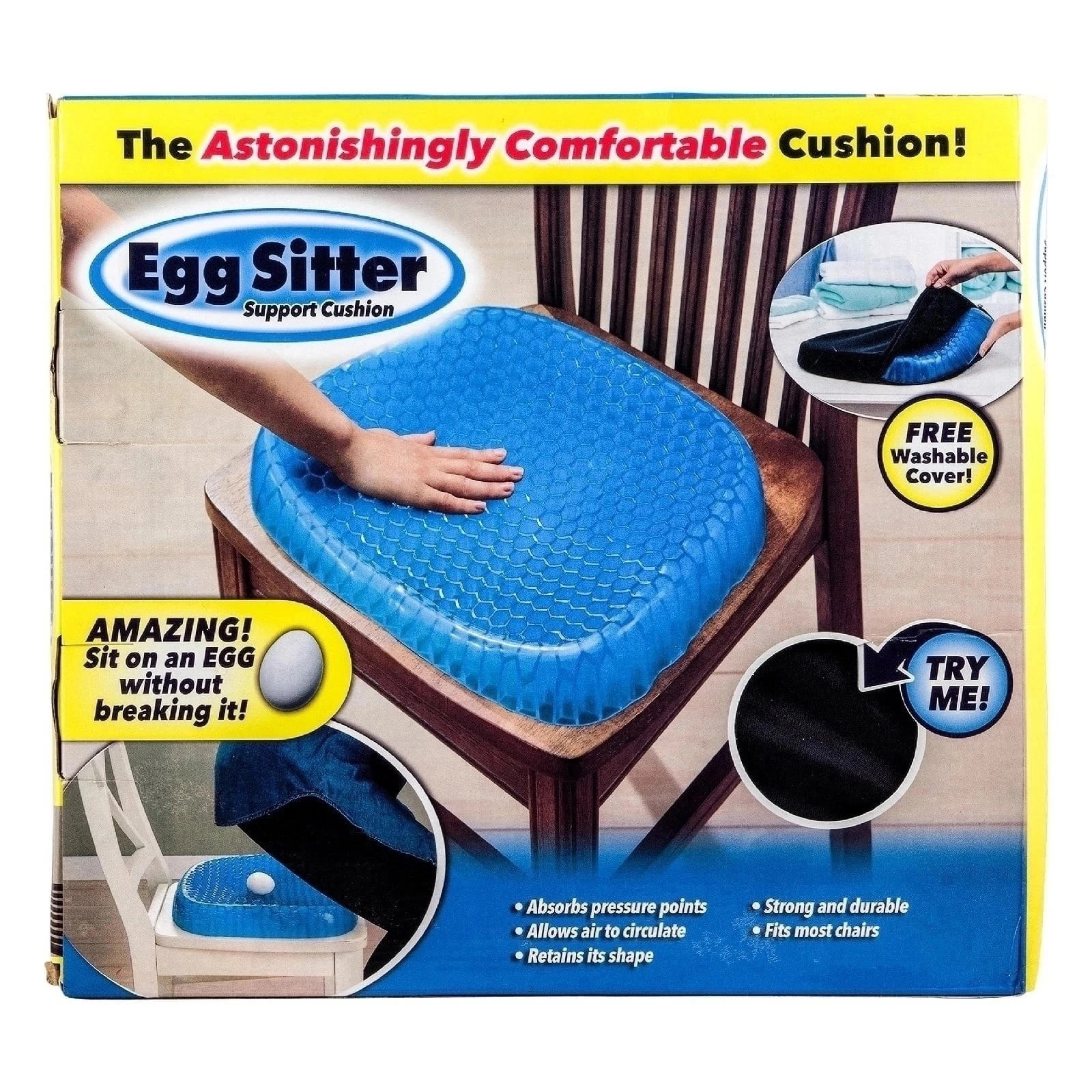 Ортопедическая подушка для разгрузки позвоночника EGG SITTER
