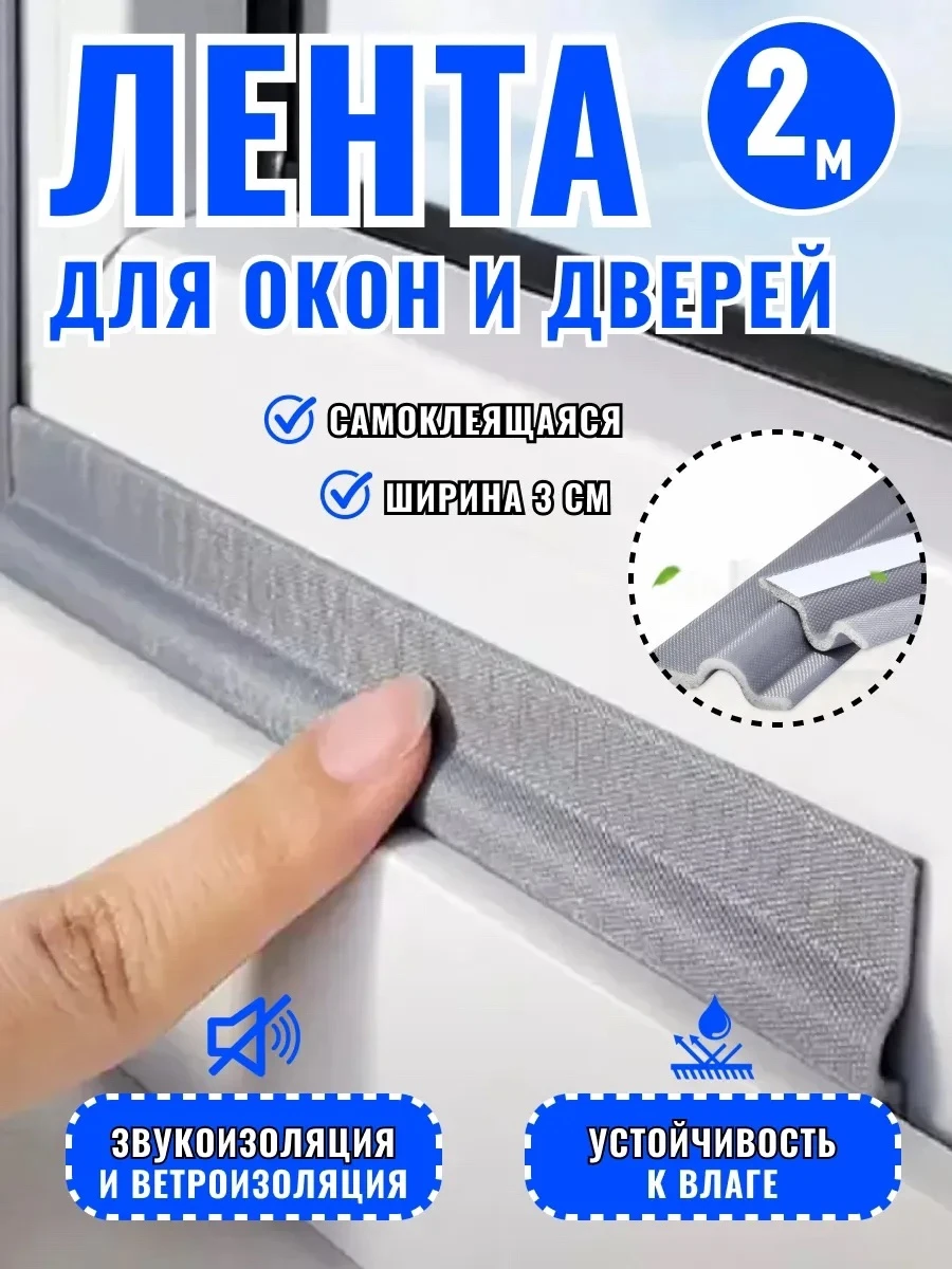 Звукоизоляционная уплотнительная лента