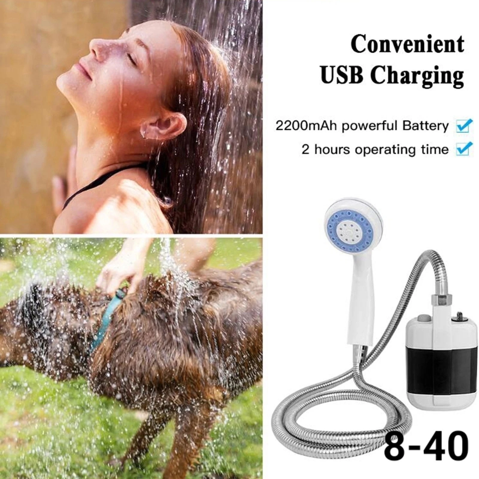 Походный переносной душ Portable Outdoor Shower
